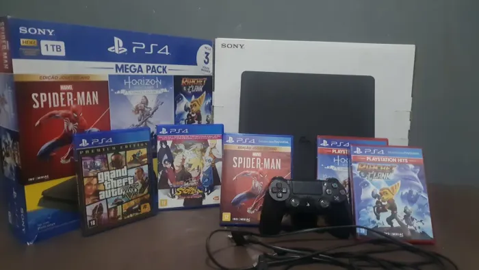 PS4 SLIM 1TB+ JOGOS