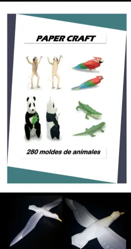 280 Moldes de animais em Papertoy