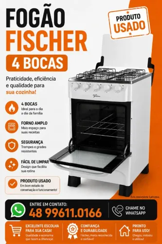 FOGÃO FISCHER 4 BOCAS