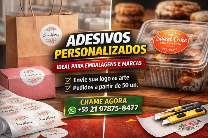 Adesivos Personalizados | Lacre Personalizado para Fast Food