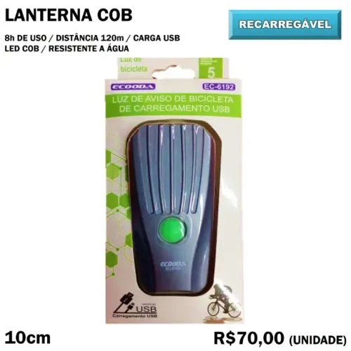 Lanterna de Bike COB
