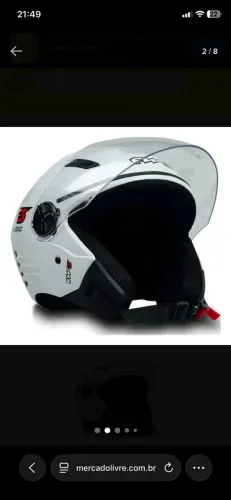 capacete seminovo pouco dias de uso