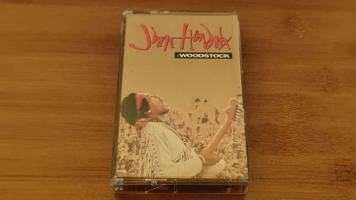 Fita K7 Jimi Hendrix Woodstock rara (Canadá BMG Direct Club)