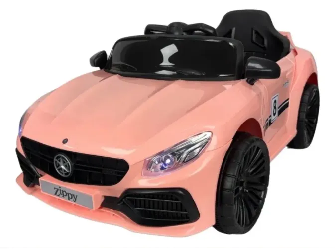 Carro Elétrico Infatil Mini Mercedes 380 Rosa Lacrado Zippy Toys