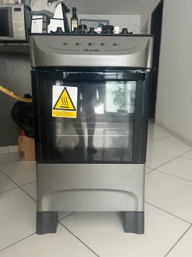 Fogão 4 bocas com tampo de vidro