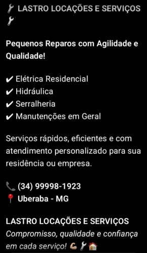 Serviços pequenos reparos 