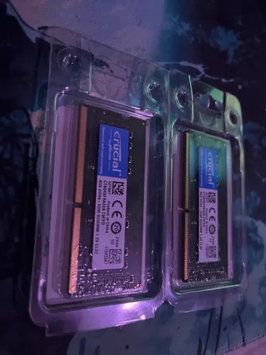 Kit 2x Memória RAM Crucial 8GB DDR4 3200MHz SODIMM Notebook Nova 