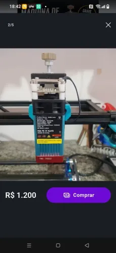 Máquina Laser TTs 55 com suporte de rolamento para personalizacao 360.
