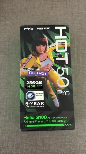 Infinix Hot 50 Pro 256GB 16GB RAM Novo Lacrado