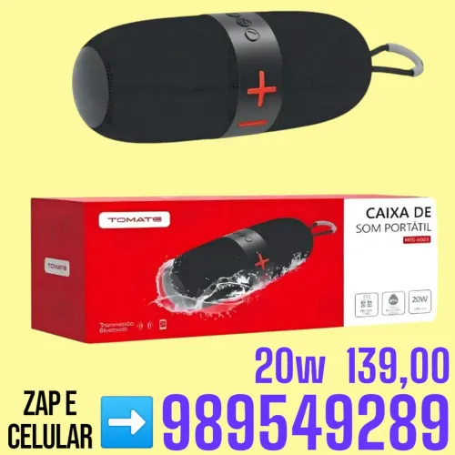 Caixa de som portátil Tomate