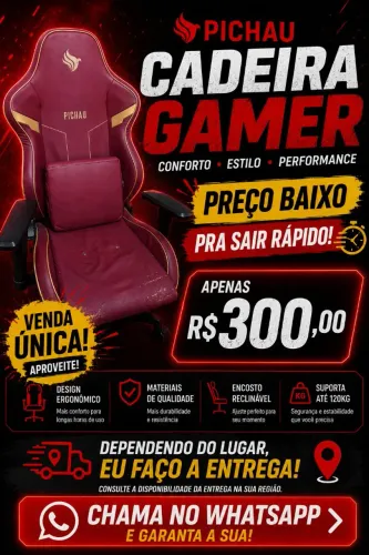 CADEIRA GAMER PICHAU
