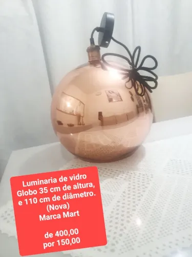 Luminaria globo marca Mart