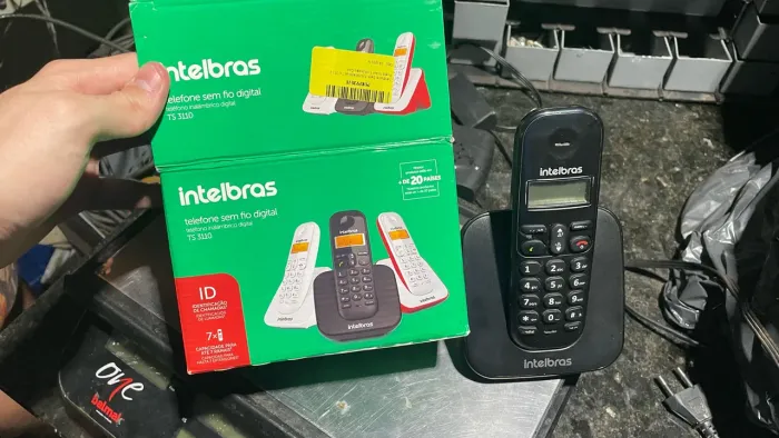 2 telefones sem fio digital Intelbras TS 3110