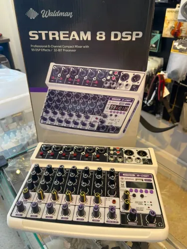 MESA DE SOM DE 8 CANAIS / INTERFACE DE AUDIO WALDMAN ST-8DSP