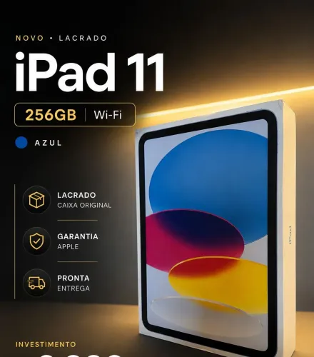 Ipad 11 256GB wifi lacrado - nota fiscal - Lacrado!