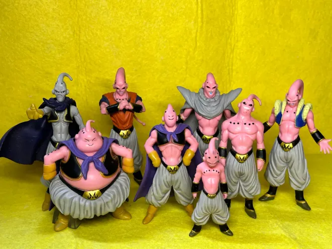 Conjunto 8 Bonecos Majin Boo Dragon Ball Z