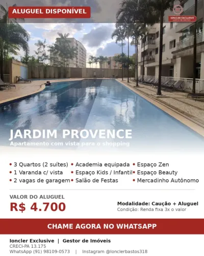 ALUGO JARDIM PROVENCE