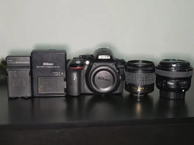 Câmera profissional d5300 +lentes