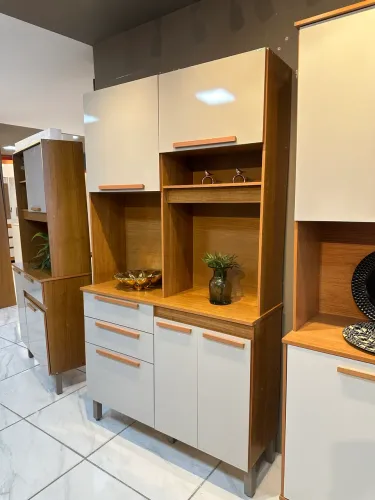 Kit cozinha 1.10 promocional / armário de pé / armários pequenos 
