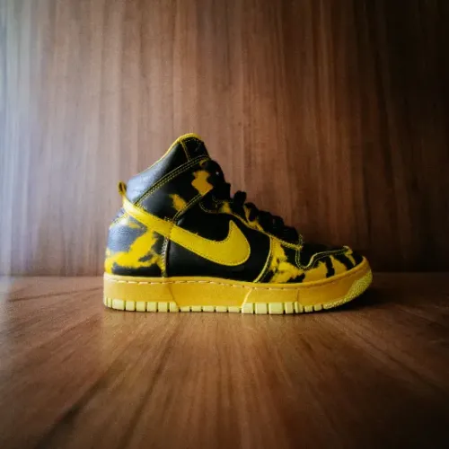 Nike Dunk High 1985 Yellow Acid Wash