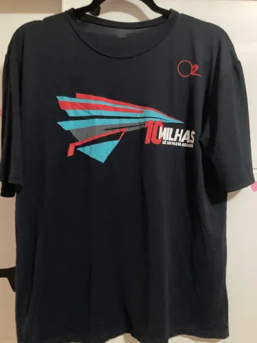 Camisa de Corrida O2 Corre - 10 Milhas - Tamanho GG (Seminova)