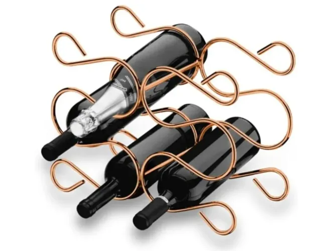 Suporte Gold Rose para vinhos e espumantes 