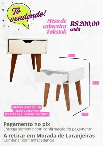 Mesa de cabeceira tokstok 