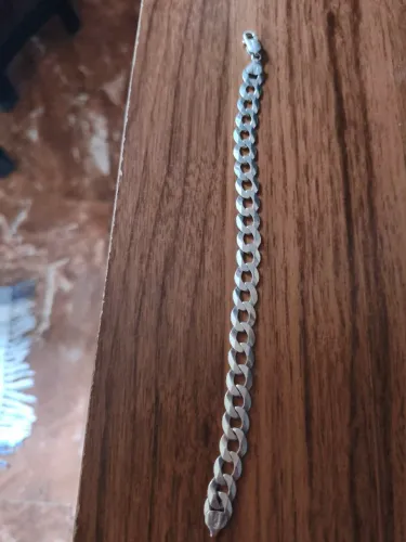 Pulseira de prata masculina 18 Gramas