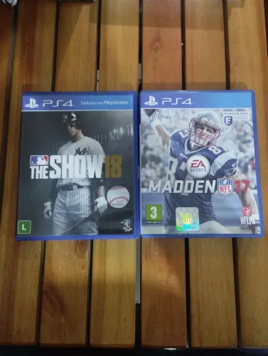 Combo Madden 17 e MLB 18 - Ps4
