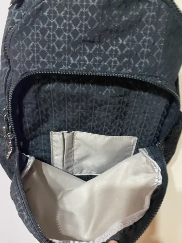 Mochila Kipling Seoul Preto Estampado