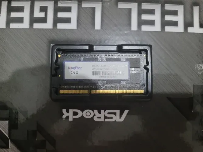 Memória de DDR3 8GB 1600MHz Kingfast para laptop notebook - funcionando perfeitamente