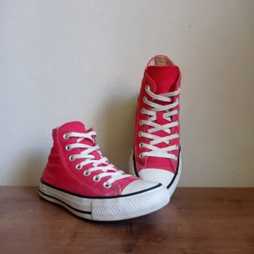 Tênis converse all star chuck taylor cano alto vermelho - tam 33 original