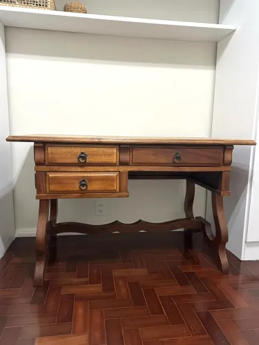 Escrivaninha / Mesa de Estudo em Madeira Maciça