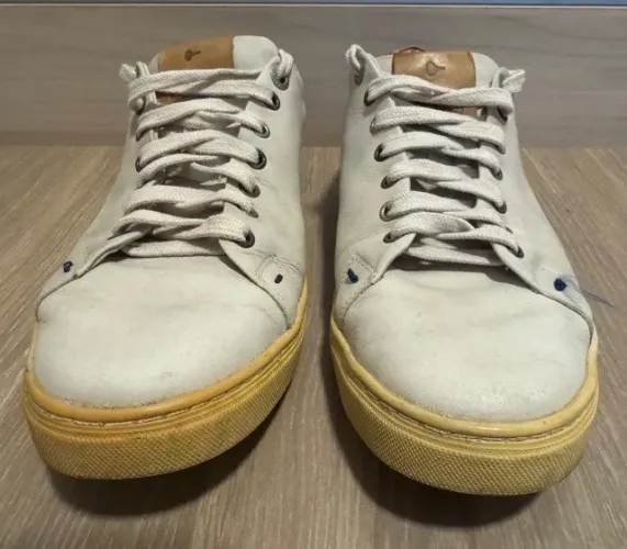 Tênis Selaria Richards em Couro Tam. 42 - Branco/Off-White - R$ 199