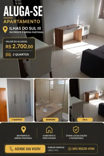 ALUGA-SE APARTAMENTO ILHAS DO SUL III