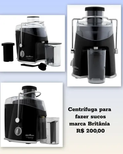 Centrífuga para fazer sucos.