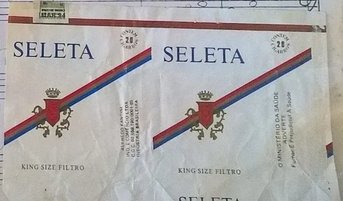 *embalagem vazia marca antiga seleta raridade