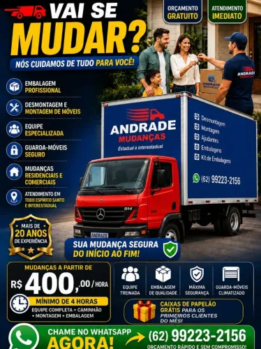 Mudança, mudanças e fretes desmontagem e montagem