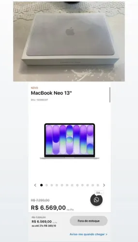 McBook Neo 13 - Novo! Lacrado!