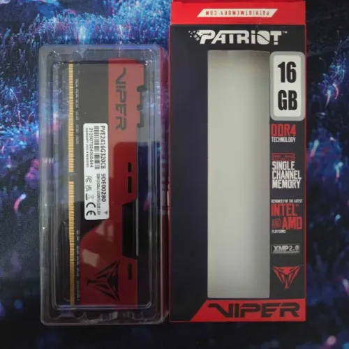 Memória Patriot Viper Elite II 16GB 3200MHz Preto e Vermelho - PVE2416G320C8