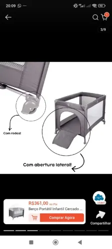 Berço portátil, ninho para bebê e banheira com suporte, meu bebê cresceu e não usa. Valor