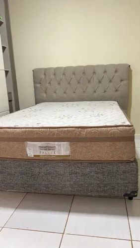 Cama box casal com cabeceira