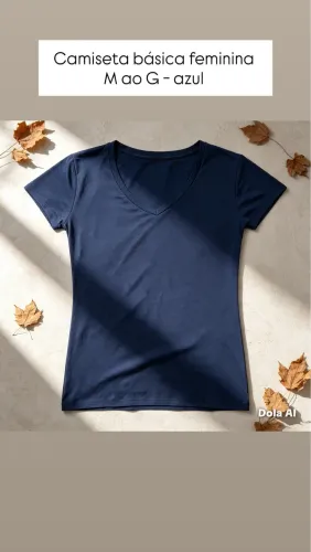 Camiseta básica azul