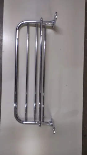 Toalheiro com Barra Hotel Chrome Docol Compr: 237mm Altura:140mm Largura: 64