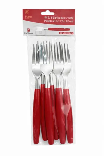 kit 6 garfos de mesa