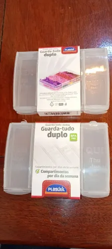 Guarda tudo - duplo biju brincos remédios 12 unidade na caixa