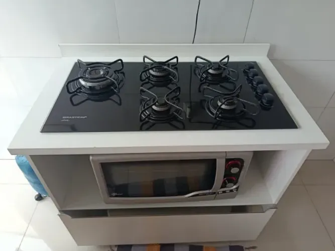 VENDE-SE COOKTOP BRASTEMP 5 BOCAS + BALCÃO PLANEJADO! ?