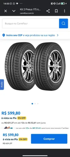 Pneu Goodyear na promoção