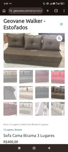 Sofa Cama Bicama 3 Lugares
