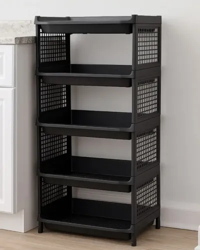 Estante Plastica Modular Multiuso 5 Prateleiras Organizadora